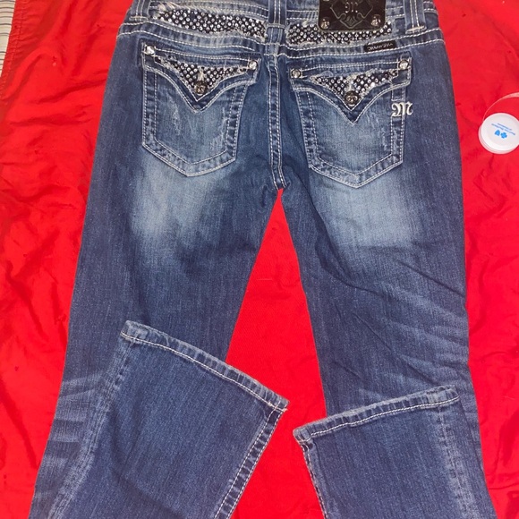 💎💎Miss me distressed bling jeans with crystals - Picture 4 of 7